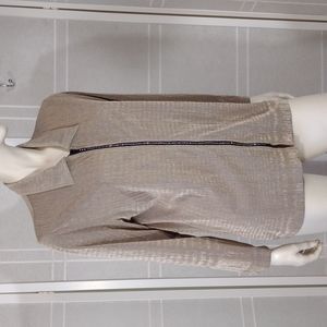 Bling zipper on COC stretchy cardigan